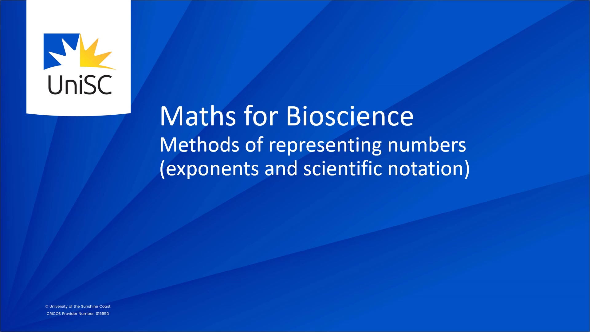 Scientific Status And Mathamatic Maths for bioscience: Exponents and scientific notation